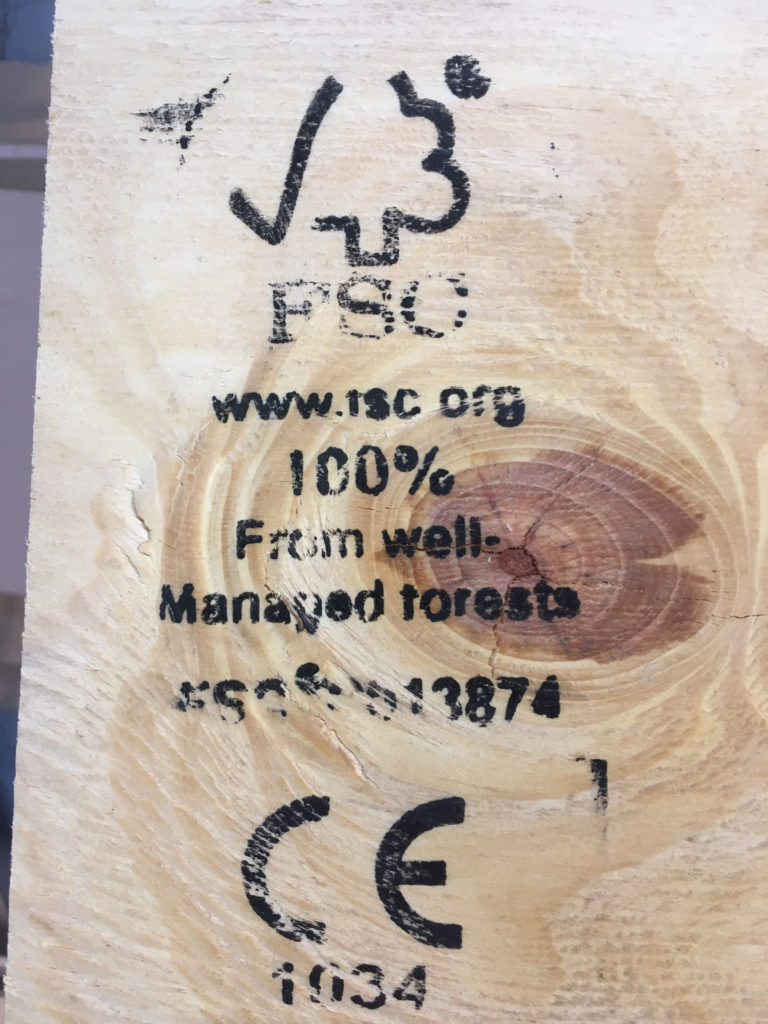 Madera 100% certificada